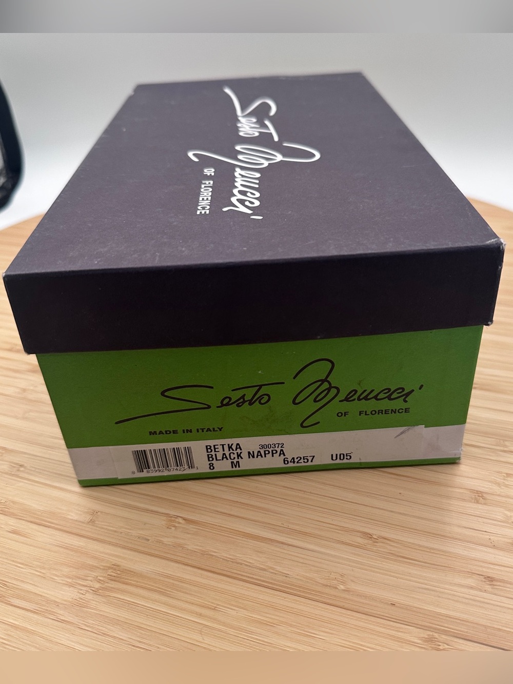 New in box - Vintage Sesto Meucci - Betka laser cut leather sneaker - size 8 - Picture 9 of 11